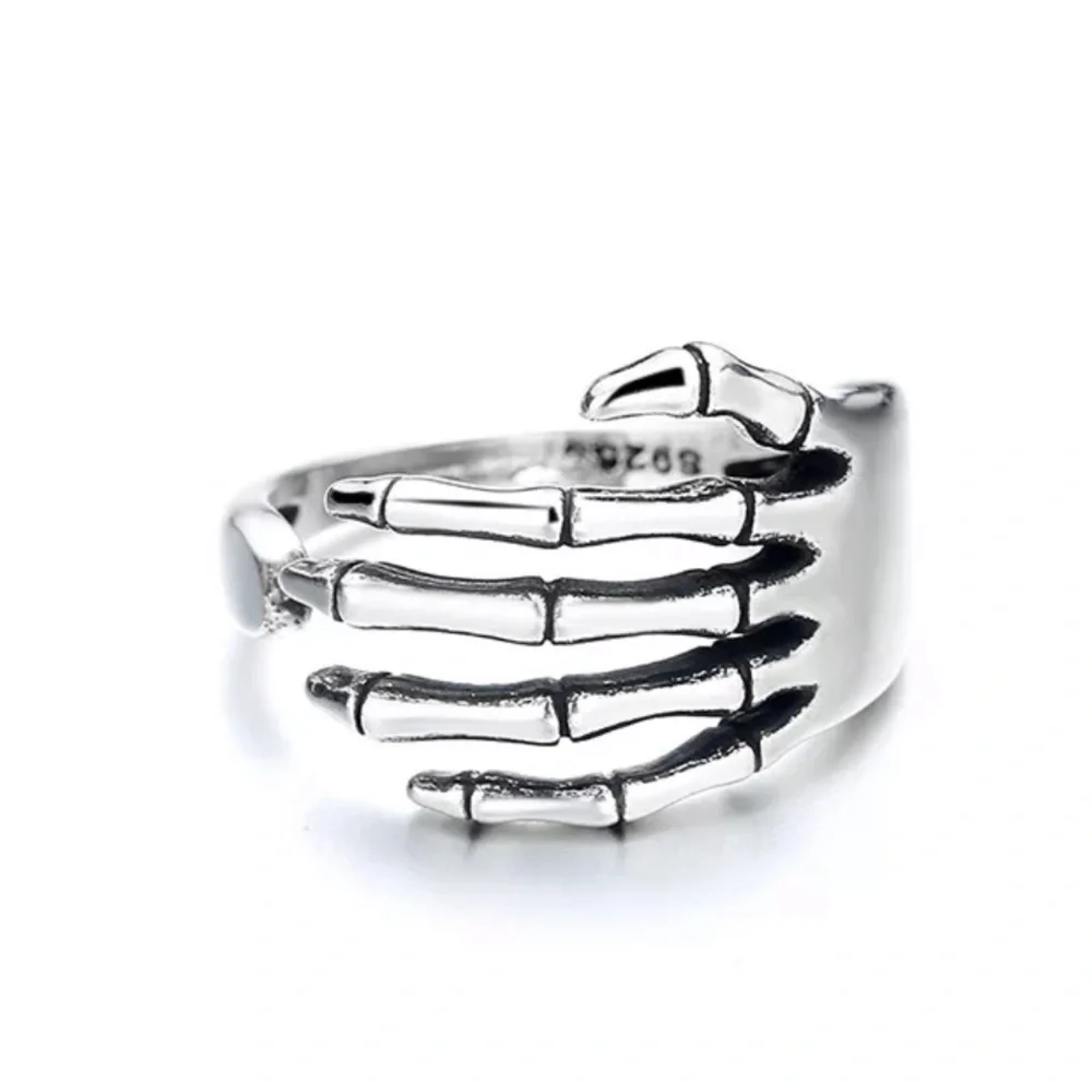 NEW 925 STERLING SILVER PUNK ADJUSTABLE RING, CUTE RING, SHINY RING. - Picture 5 of 5